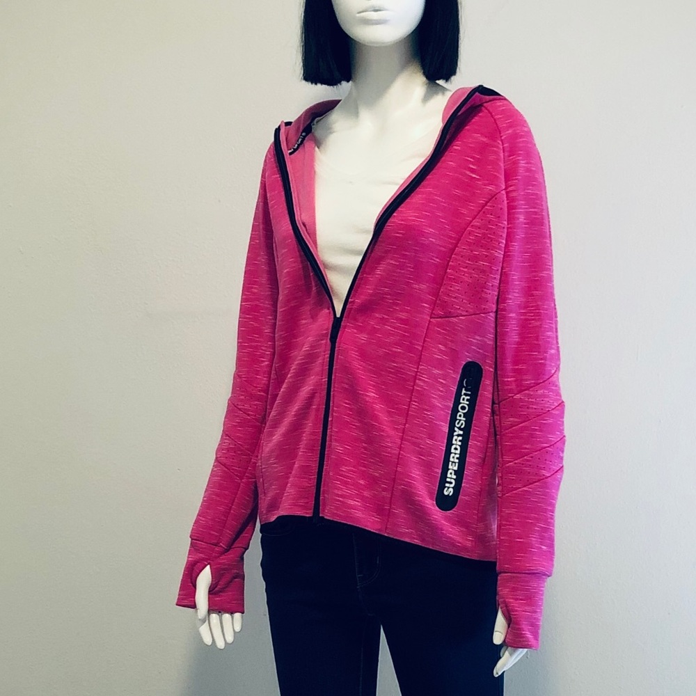 NWT • Super Dry Sport • Hooded Jacket • Pink